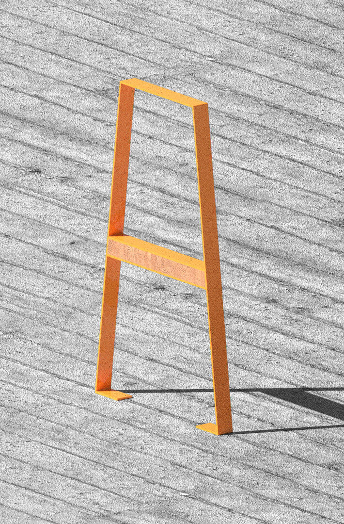 Rendering of Bike Rack